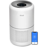 Levoit Core 300S-P front view showing vents and clean design benefit quiet performance