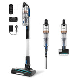 Levoit front view showing whole cordless vacuum and easy storage benefit