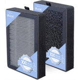 Levoit LV-H128 front view showing genuine replacement filter fit and clear intake