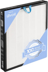 Levoit filter front packaging showing genuine replacement and benefits