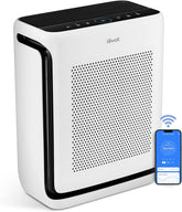 Levoit Vital 200S-P front view showing purifier, conveys sleek design and large-room power
