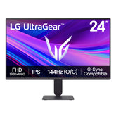 LG UltraGear front view showing slim bezel and immersive display