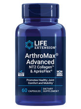 Life Extension front packaging showing ArthroMax bottle and benefits