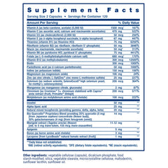 Life Extension close-up of label highlighting key nutrients and clarity