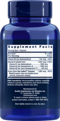 Life Extension capsule close-up displaying texture and easy-to-swallow size benefit