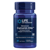 Life Extension front packaging showing advanced curcumin elite benefits