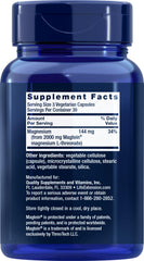 Life Extension Neuro‑mag capsule close‑up highlighting smooth coating and purity benefit