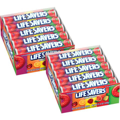 Life Savers front packaging showing 20-pack bulk convenience and recognizable logo