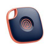 Life360 Tile front packaging in Navy Blaze showing compact design and contents benefit
