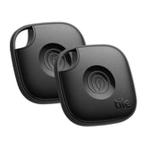 Life360 Tile front view showing compact tracker and branding, quick locating benefit