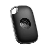 Life360 Tile Pro front view showing compact black tracker and clear branding for quick identification