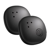 Life360 Tile Sticker front packaging showing two black trackers and benefits