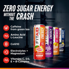 LIFEAID FITAID Peach Mandarin can held in hand to show size and portability for on-the-go use