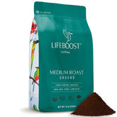 lifeboost front packaging showing 12oz bag and organic badge for confident choice