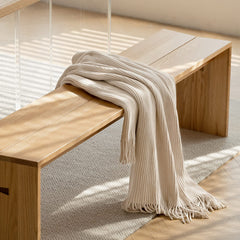 lifein close-up of chenille knit texture highlighting plush, silky softness