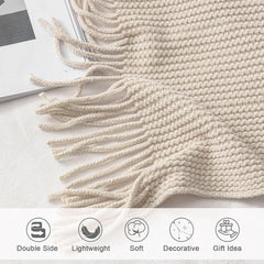 lifein throw draped on sofa demonstrating instant living room warmth