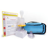 LifeVac front view showing compact travel kit and readiness benefit