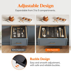 Lifewit solid bottom detail preventing utensils slipping underneath