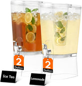 Lifewit dispenser front view showing clear container and tap for easy serving