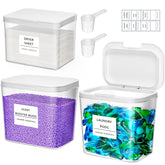 Lifewit front view of three-piece container set showing organized storage benefit