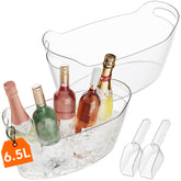 Lifewit front view clear ice bucket showing elegant presentation benefit