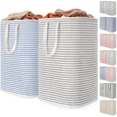 Lifewit front view showing two large upright hampers and easy organization