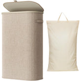 Lifewit slim laundry basket front view showing capacity and compact design benefit