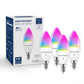 Lightinginside E12 front view showing bulb shape and base, clear product details benefit