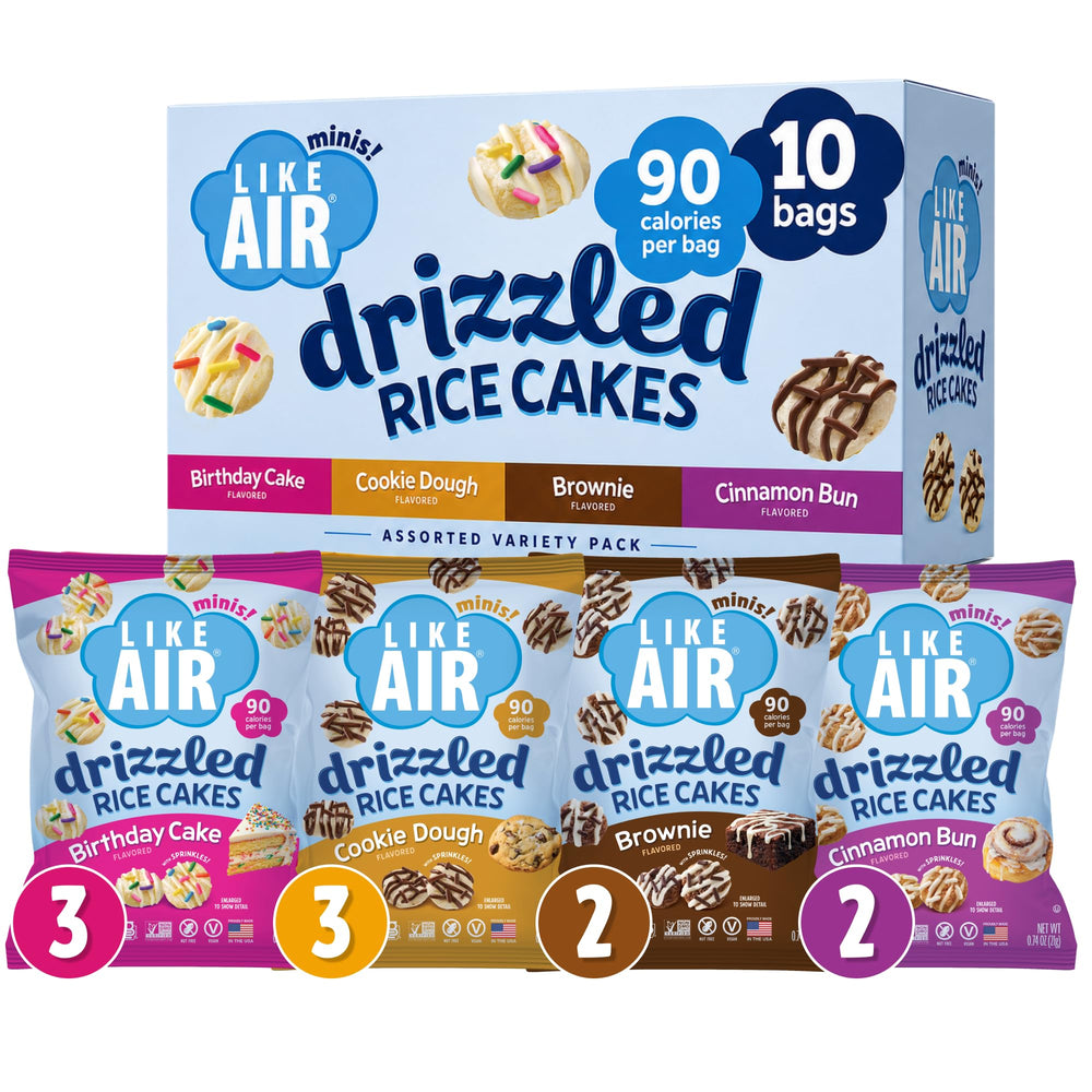 Like Air front packaging showing 10-count variety pack and benefits