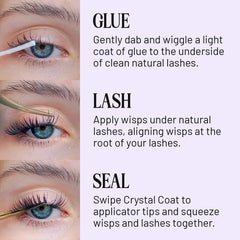 Lilac St brush-tip close-up for precise application and reduced excess glue