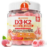 LILICARE front label showing peach gummies and strengths, clear product identity and benefits
