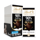 Lindt front packaging showing elegant branding and bar benefit