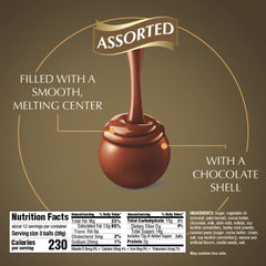 Lindt LINDOR close-up of truffle texture highlighting smooth melting center