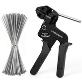 LingChievo zip tie gun and 100 stainless ties showing kit versatility and durability