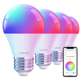 Linkind bulb front packaging showing model and smart features for easy identification