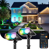 Linkind SL5C front view showing fixture and sleek housing, durable outdoor lighting benefit