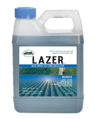 Liquid Harvest Lazer Blue front label showing product identity and size