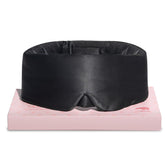 LitBear front view silk sleep mask showing full-coverage benefit