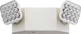 Lithonia Lighting front view showing compact dual-head design and clear mounting