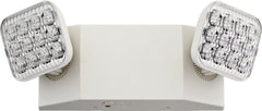 Lithonia Lighting front view showing compact dual-head design and clear mounting