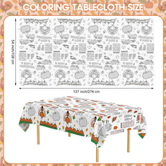 Litmitfu family coloring tablecloth together engaging kids and reducing mess