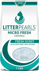 Litter Pearls front packaging showing 7 lb bag and product benefits
