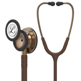 Littmann front view showing chocolate tube and copper-finish chestpiece for professional appearance