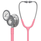 Littmann front view showing pearl pink stethoscope and chestpiece for clear listening