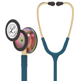 Littmann front view showing chestpiece and Caribbean Blue tubing for professional use