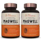 Live Conscious front packaging showing MagWell two-pack, clear labeling and benefit focus