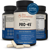 Live Conscious PRO45 front label showing product benefits and dosage