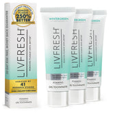 LIVFRESH front packaging 3-pack showing wintergreen and lab-backed benefit