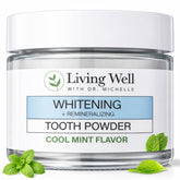 Living Well with Dr. Michelle front jar showing Cool Mint label and benefits