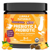 Llama Naturals front packaging showing bottle and label benefits